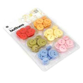 BasicGrey - Cupcake Collection - Buttons, CLEARANCE