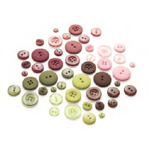 Basic Grey - Eva Collection - Buttons, CLEARANCE