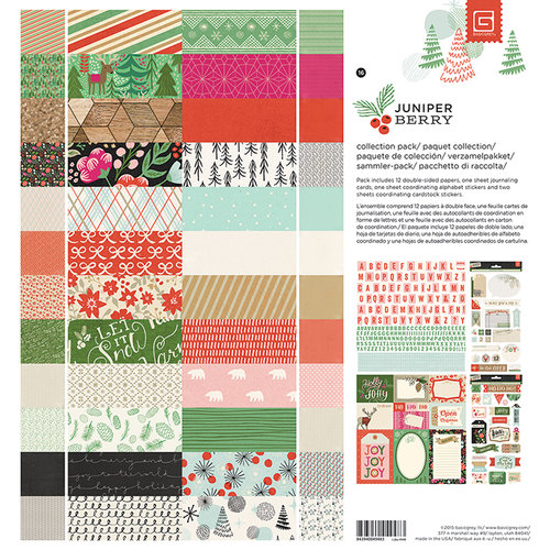 BasicGrey - Juniper Berry Collection - Christmas - 12 x 12 Collection Pack