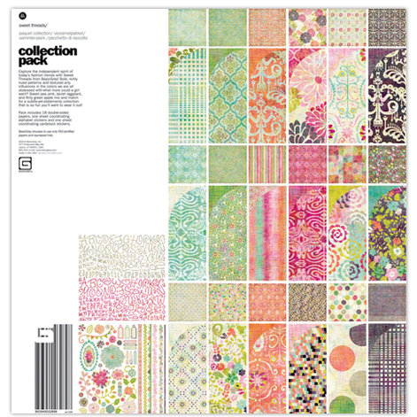 BasicGrey - Sweet Threads Collection - 12 x 12 Collection Pack