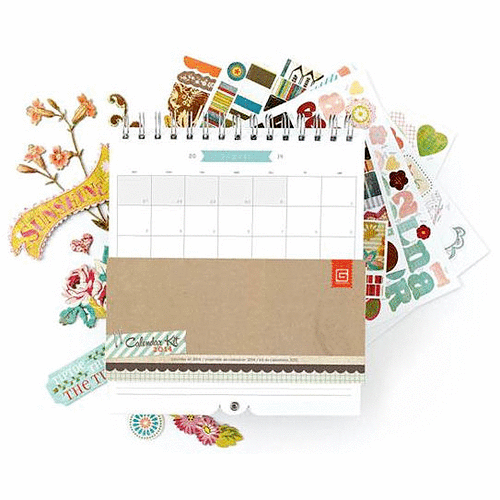 BasicGrey - Calendar Kit - 2014