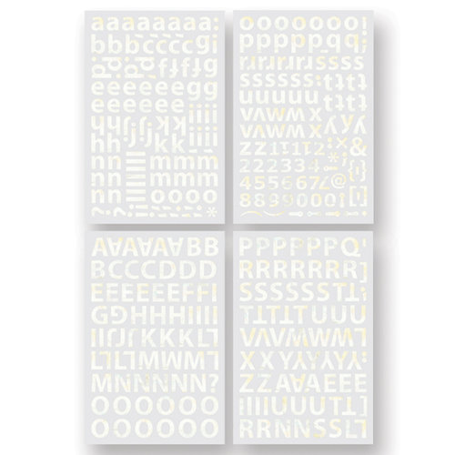 BasicGrey - Cappella Collection - Adhesive Chipboard - Alphabet, CLEARANCE