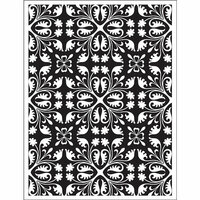 Hero Arts - BasicGrey - South Pacific Collection - Repositionable Rubber Stamps - Floral Wallpaper