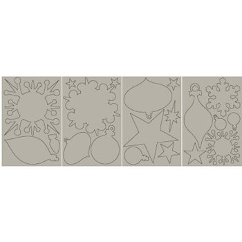 BasicGrey - Undressed Chipboard Ornaments, CLEARANCE