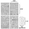 BasicGrey - Self-Adhesive Undressed Chipboard - Block Alphas - Alphabet