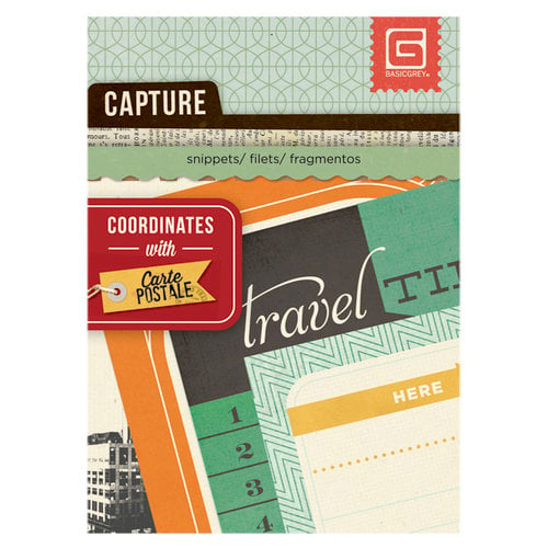 BasicGrey - Capture Collection - Journaling Cards - Mini Snippets - Travel