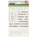 BasicGrey - Capture Collection - Clear Acrylic Stamp - Universal Calendar