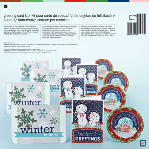 BasicGrey - Nordic Holiday Collection - Christmas - Card Kit