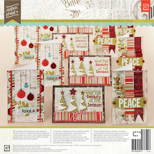 BasicGrey - Aspen Frost Collection - Christmas - Card Kit
