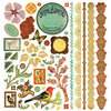 BasicGrey - Curio Collection - 12 x 12 Element Stickers - Shapes