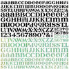 BasicGrey - Curio Collection - 12 x 12 Alphabet Stickers