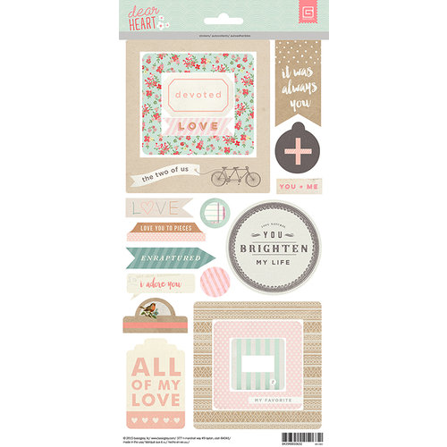 BasicGrey - Dear Heart Collection - Element Stickers