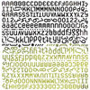 BasicGrey - Eerie Collection - Halloween - 12 x 12 Alphabet Stickers, CLEARANCE