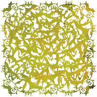 BasicGrey - Eerie Collection - Halloween - Doilies - 12 x 12 Die Cut Paper - Green, CLEARANCE