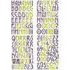 BasicGrey - Eerie Collection - Halloween - Adhesive Chipboard - Alphabet, CLEARANCE
