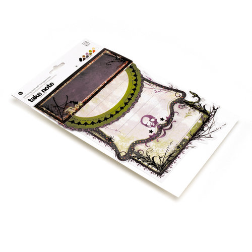 BasicGrey - Eerie Collection - Halloween - Take Note Journaling Cards with Transparencies, CLEARANCE