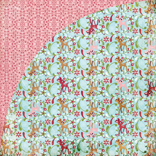 BasicGrey - Eskimo Kisses Collection - Christmas - 12 x 12 Double Sided Paper - Reindeer Games