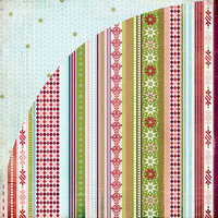 BasicGrey - Eskimo Kisses Collection - Christmas - 12 x 12 Double Sided Paper - Powdered Sugar