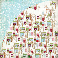 BasicGrey - Eskimo Kisses Collection - Christmas - 12 x 12 Double Sided Paper - Rooftop
