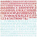 BasicGrey - Eskimo Kisses Collection - Christmas - 12 x 12 Alphabet Stickers, CLEARANCE