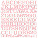 BasicGrey - Eskimo Kisses Collection - Christmas - Mini Monogram Stickers - Middleset