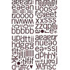 BasicGrey - Eva Collection - Adhesive Chipboard - Alphabet, CLEARANCE