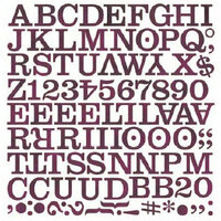BasicGrey - Eva Collection - Mini Monogram Stickers - Middleset