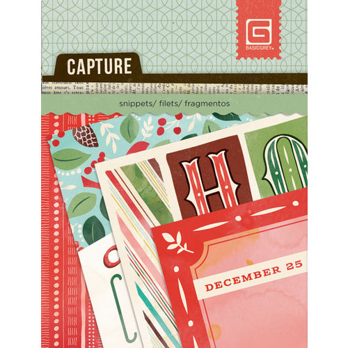 BasicGrey - Evergreen Collection - Christmas - Journaling Cards - Mini Snippets