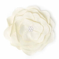 BasicGrey - Notions Collection - Fabric Flowers - Delightful Blossom - Linen