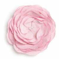 BasicGrey - Notions Collection - Fabric Flowers - Delicious Blossom - Carnation