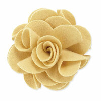 BasicGrey - Notions Collection - Wool Felt Flowers - Polished Blossom - Buttercup