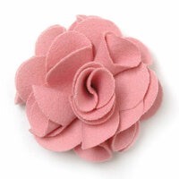 BasicGrey - Notions Collection - Wool Felt Flowers - Polished Blossom - Blush