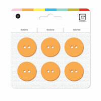 BasicGrey - Notions Collection - Yummy Buttons - Large Resin Buttons - Apricot