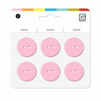 BasicGrey - Notions Collection - Yummy Buttons - Large Resin Buttons - Blush