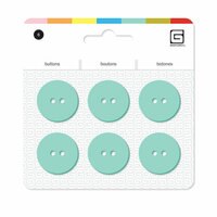 BasicGrey - Notions Collection - Yummy Buttons - Large Resin Buttons - Eggshell