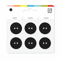 BasicGrey - Notions Collection - Yummy Buttons - Large Resin Buttons - Licorice