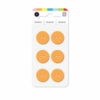 BasicGrey - Notions Collection - Yummy Buttons - Small Resin Buttons - Apricot