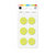 BasicGrey - Notions Collection - Yummy Buttons - Small Resin Buttons - Kiwi