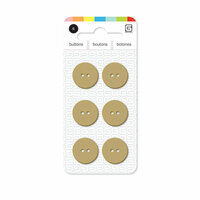 BasicGrey - Notions Collection - Yummy Buttons - Small Resin Buttons - Biscotti