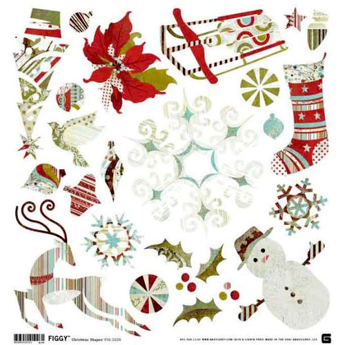BasicGrey - Figgy Pudding Collection - Holiday Stickers - Figgy Pudding