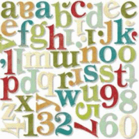 BasicGrey - Fruitcake Collection - Mini Monograms, CLEARANCE