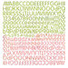 BasicGrey - Green at Heart Collection - 12 x 12 Alphabet Stickers