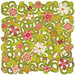 BasicGrey - Green at Heart Collection - Doilies - 12 x 12 Die Cut Paper - Daisy Maze, CLEARANCE