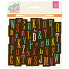 BasicGrey - Grand Bazaar Collection - Printed Chipboard Stickers - Alphabet