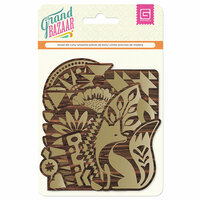 BasicGrey - Grand Bazaar Collection - Wood Die Cuts - Gold