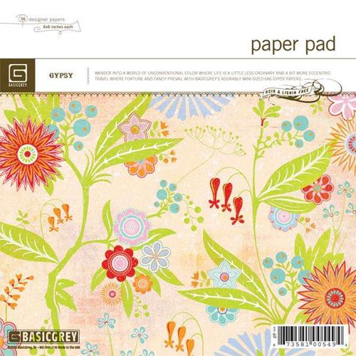 BasicGrey - 6x6 Paper Pads - Gypsy / Romani