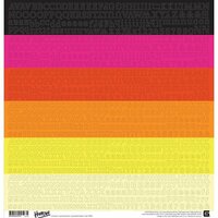 BasicGrey - Highline Collection - 12 x 12 Cardstock Stickers - Alphabet