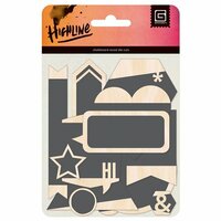 BasicGrey - Highline Collection - Chalkboard Wood Pieces
