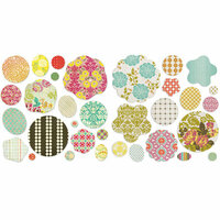 BasicGrey - Hello Luscious Collection - Petals - Die Cut Cardstock and Canvas Pieces, CLEARANCE