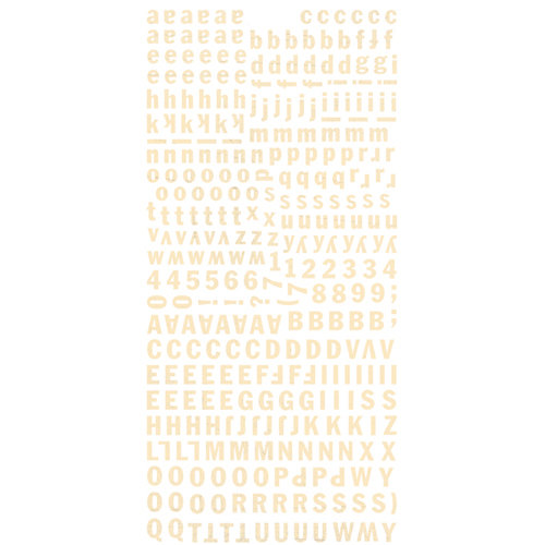BasicGrey - Hopscotch Collection - Micro Monogram Stickers